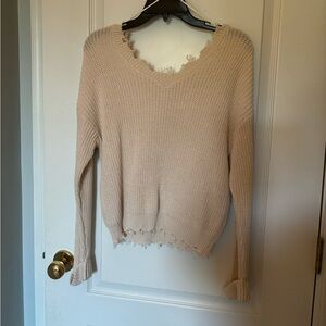 Cream sweater